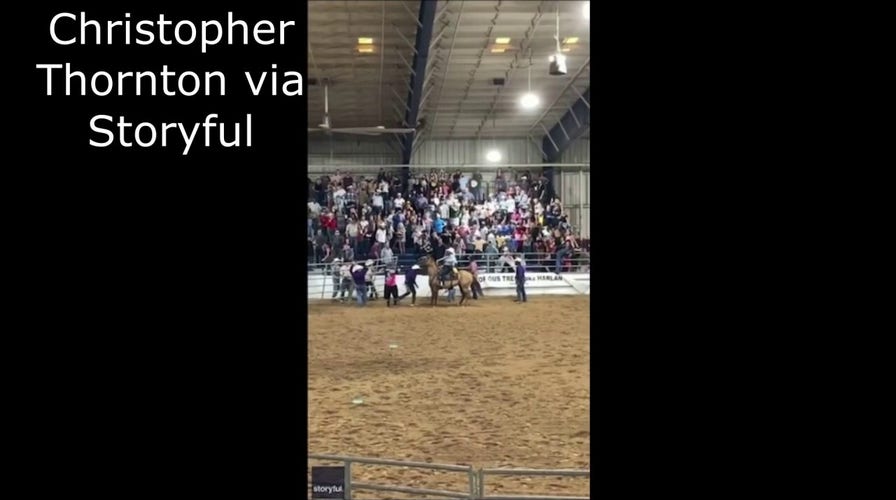 Rodeo bull breaks out of holding pen at Florida State Fairgrounds