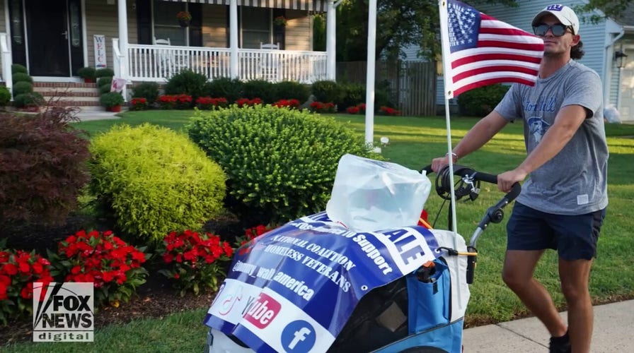 New Jersey man raises money for homeless veterans with cross-country walk