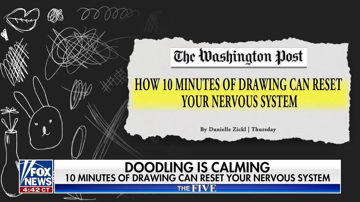 Greg Gutfeld reveals the doodles he draws during shows