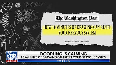 Greg Gutfeld reveals the doodles he draws during shows