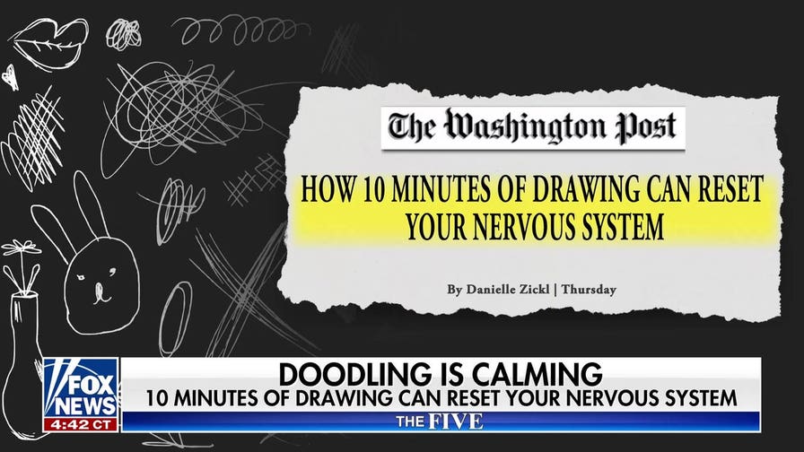 Greg Gutfeld reveals the doodles he draws during shows