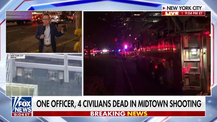 1 officer and four civilians dead in Midtown shooting