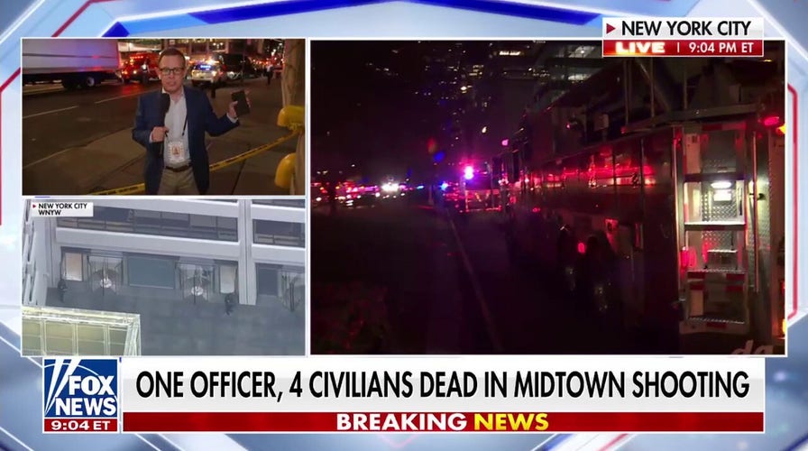 1 officer and four civilians dead in Midtown shooting