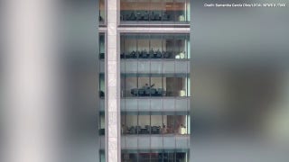 "Hi-ya"! Hilarious footage shows a man doing martial arts in a New York office building - Fox News