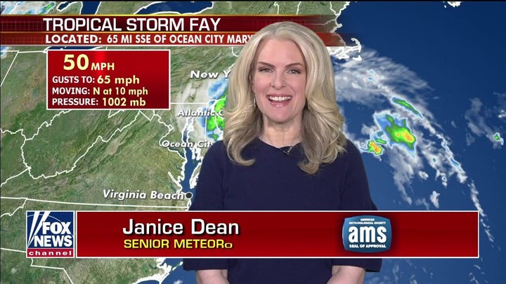 National forecast for Friday, July 10: Tracking Tropical Storm Fay