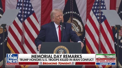 Donald Trump pushes for Iran deal, honors war dead