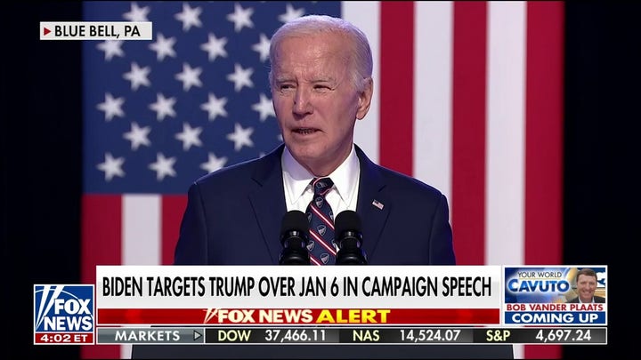 Biden invokes memory of January 6 in speech