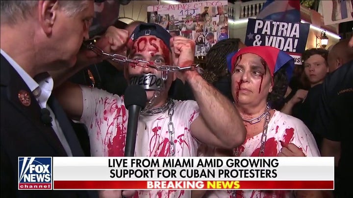 Pro-democracy demonstrators in Miami slam Biden for ignoring Cuban oppression