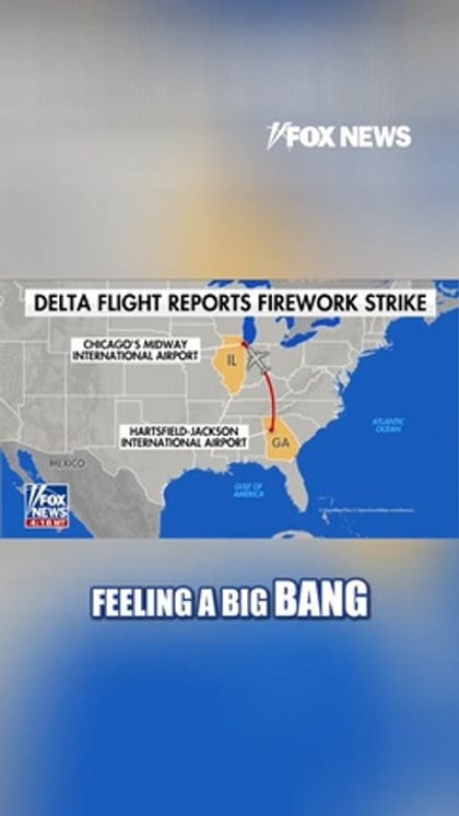 ‘BIG BANG’: Delta flight reports firework strike