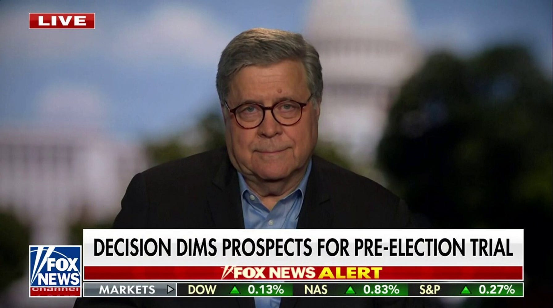 Former Attorney General Bill Barr Condemns Democrats' Rhetoric on Trump as 