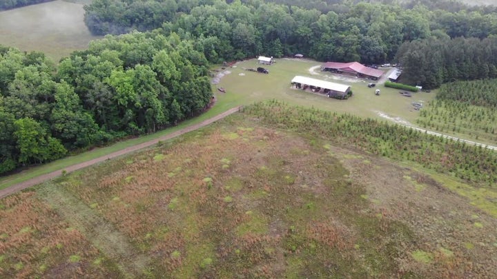 Drone footage of Alex Murdaugh's Moselle estate