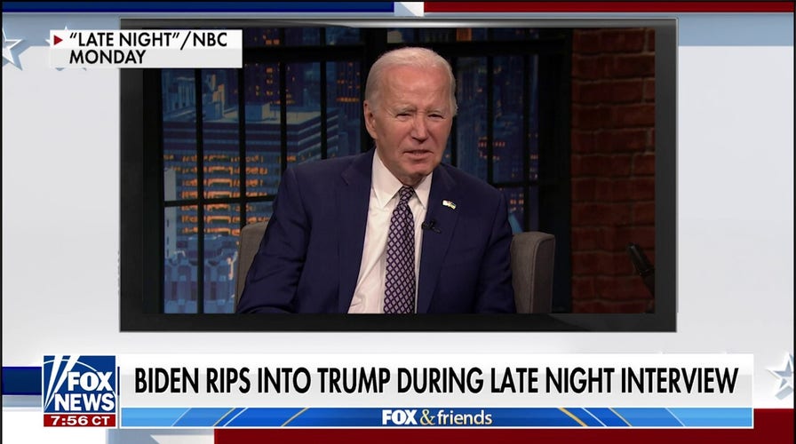 Biden rips into Trump during late-night TV interview: ‘Take a look at the other guy’