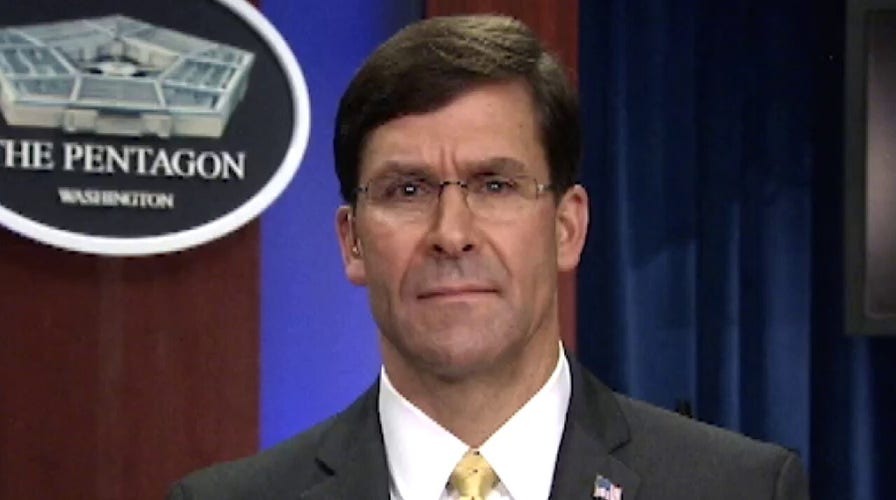 Secretary Mark Esper: If Iran threatens US warships our commanders will exercise right of self-defense