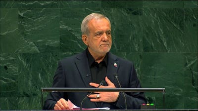 Iran President Pezeshkian to UNGA: Iran only seeks 'peaceful' nuclear power