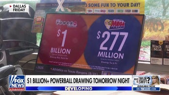 Powerball jackpot surpasses $1 billion as prize yet to be won