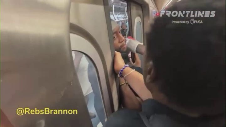 Jordan Neely protesters block subway passengers attempting to disembark: 'You're not getting off this train'
