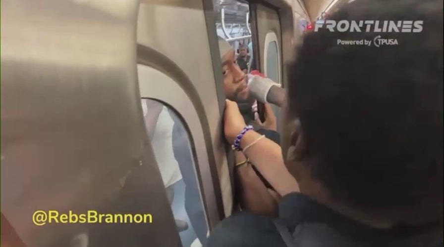 Jordan Neely protesters block subway passengers attempting to disembark: 'You're not getting off this train'