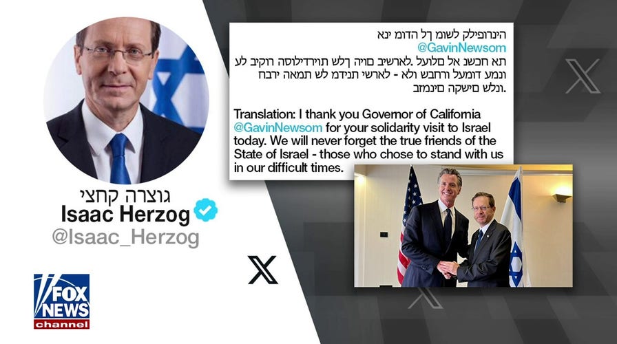 California sending aid to Israel, Gaza after Newsom visits the Jewish state