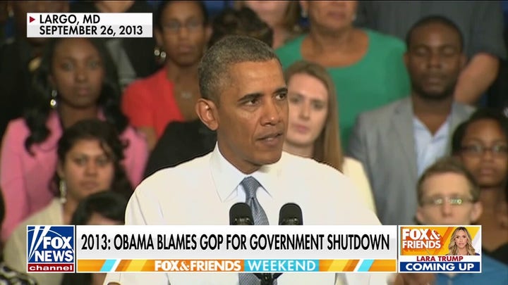 Obama once blasted government shutdowns as ‘total irresponsibility’