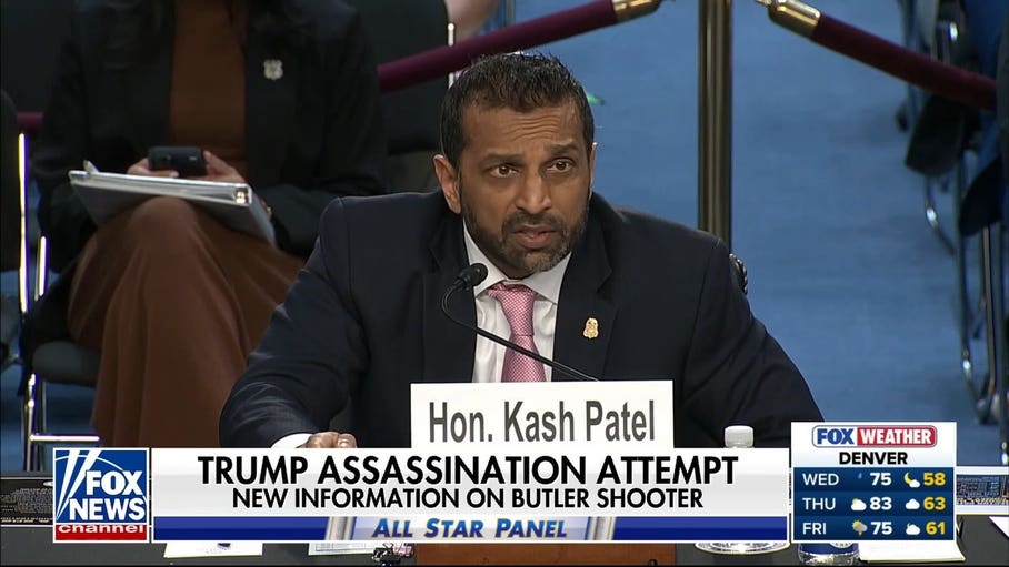 More details emerge on Thomas Crooks as Kash Patel faces fiery Senate hearing