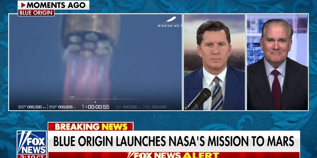 ‘Incredible victory’: Blue Origin successfully launches NASA’s mission to Mars