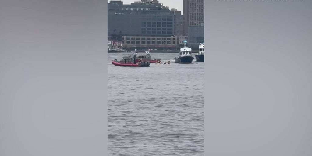Rescue crews on scene at Hudson River helicopter crash