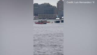 Rescue crews connected  country   astatine  Hudson River chopper  clang  - Fox News