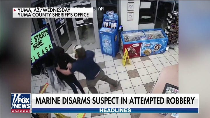 Marine Corps veteran disarms robbery suspect at Arizona gas station 