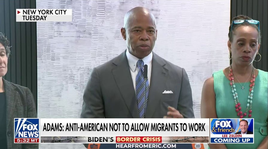 Eric Adams: 'Anti-American' not to allow 84,000 migrants to legally work