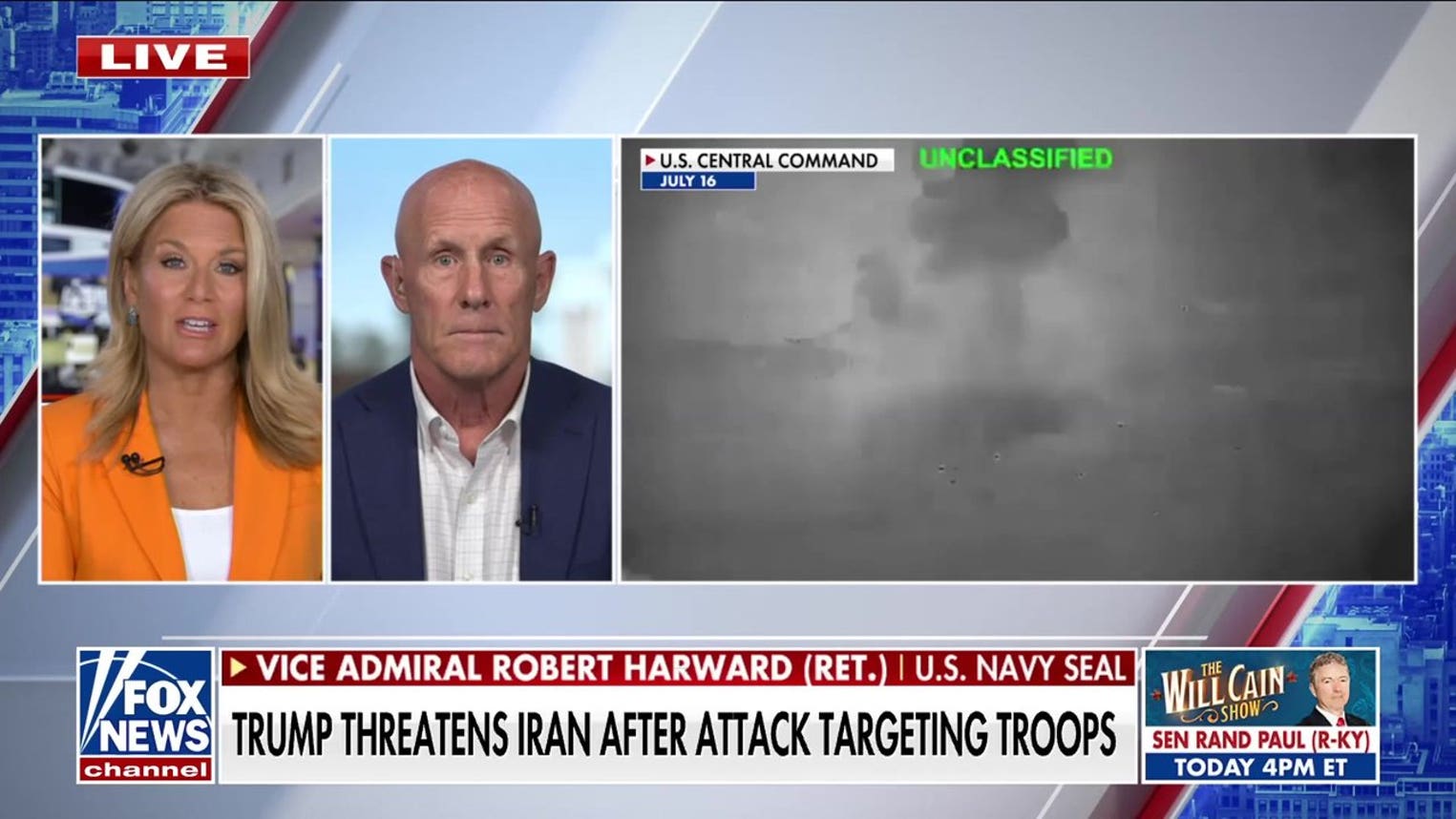 A 'tipping point' is coming for Iran, Vice Adm. Robert Harward says