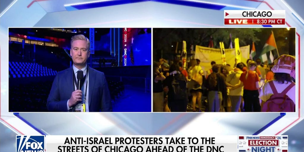 'Genocide Joe,' 'Killer Kamala': Anti-Israel protesters take to the streets ahead of the DNC