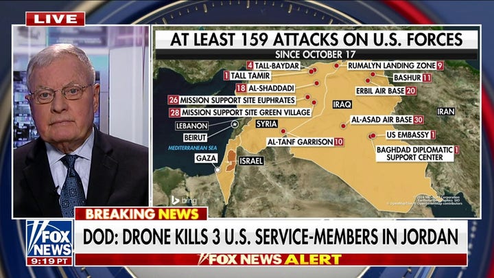 Three US servicemembers killed in Iranian proxy drone attack; expert warns US has to make hard strike