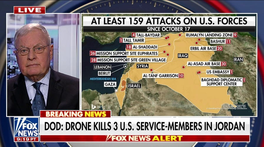 Three US servicemembers killed in Iranian proxy drone attack; expert warns US has to make hard strike
