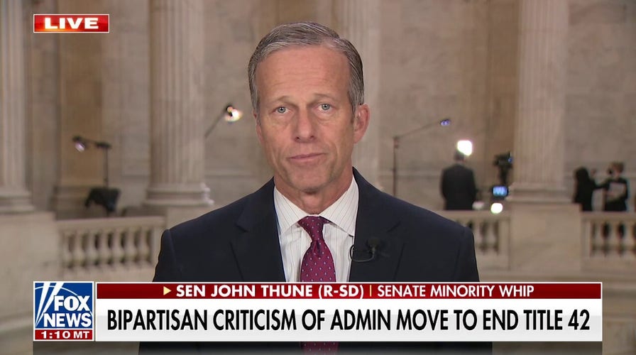 Ending Title 42 is ‘a welcome sign’ for illegal immigrants: Sen. Thune