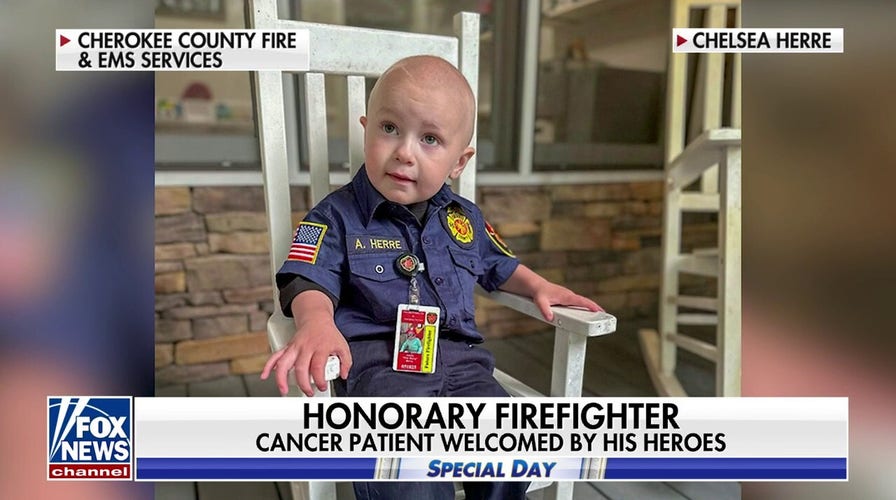 Three-year-old cancer patient named honorary firefighter