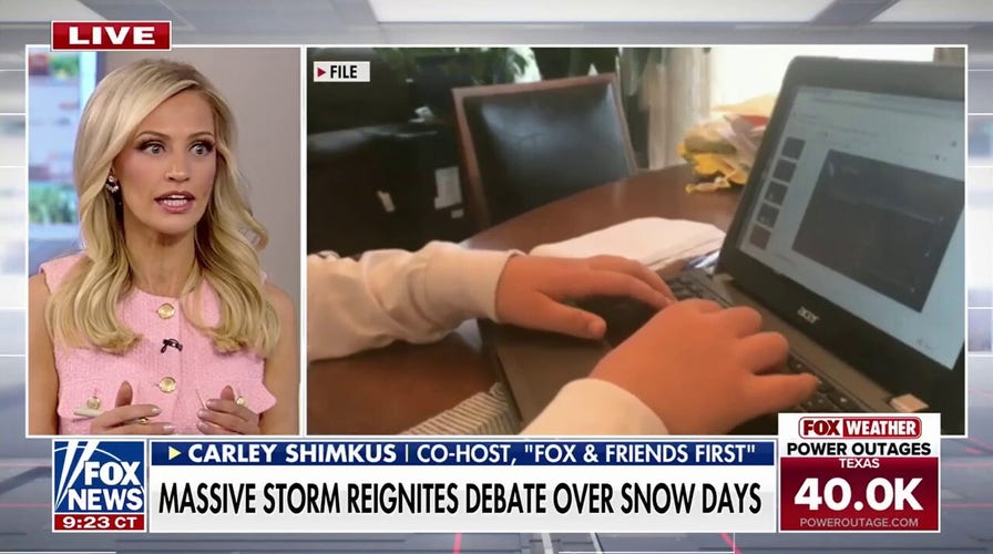 Winter storm prompts debate over snow days vs remote learning days