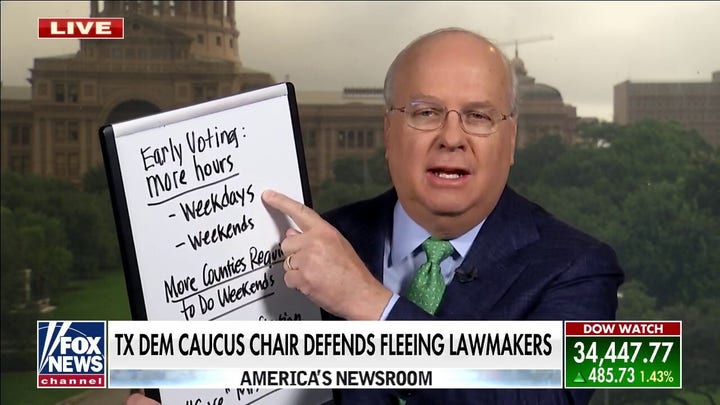 Karl Rove says claim that Texas bill makes voting harder is ‘falsehood’