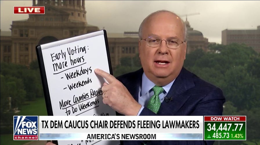 Karl Rove says claim that Texas bill makes voting harder is ‘falsehood’