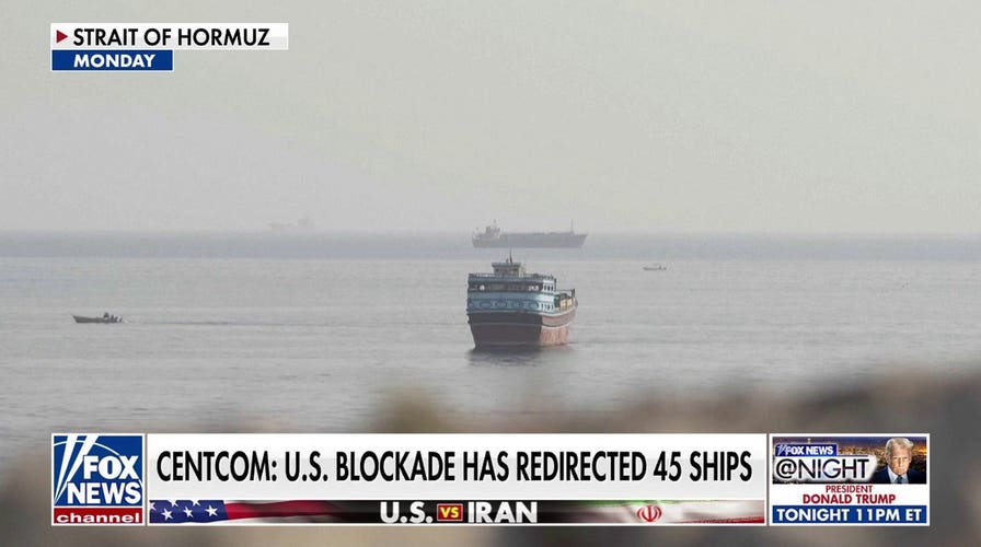 US blockade of Iran redirects 45 ships