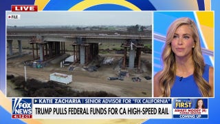 Newsom fires back after Trump revokes federal funding for California rail project
