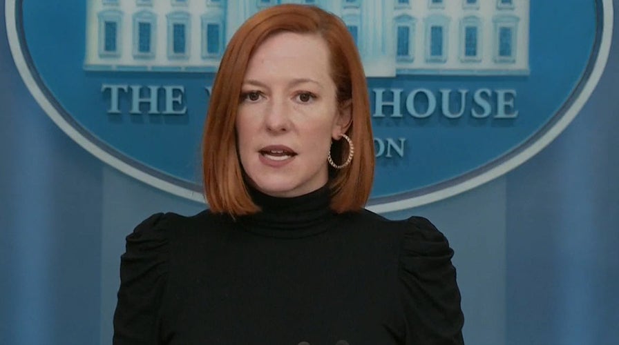 Jen Psaki briefs the press after President Biden announces $800 million in assistance for Ukraine