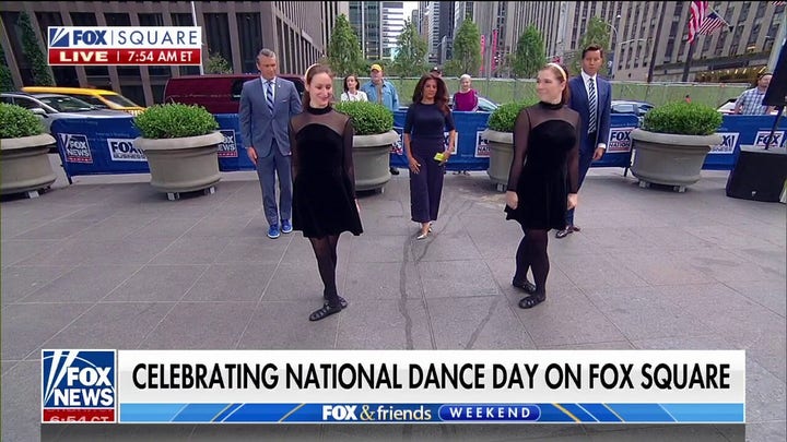 New York Studio of Irish Step Dance teaches Pete, Will and Rachel some dance moves