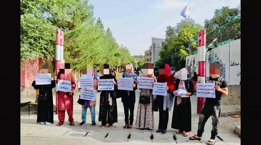 Afghan women protest the Taliban in Kabul