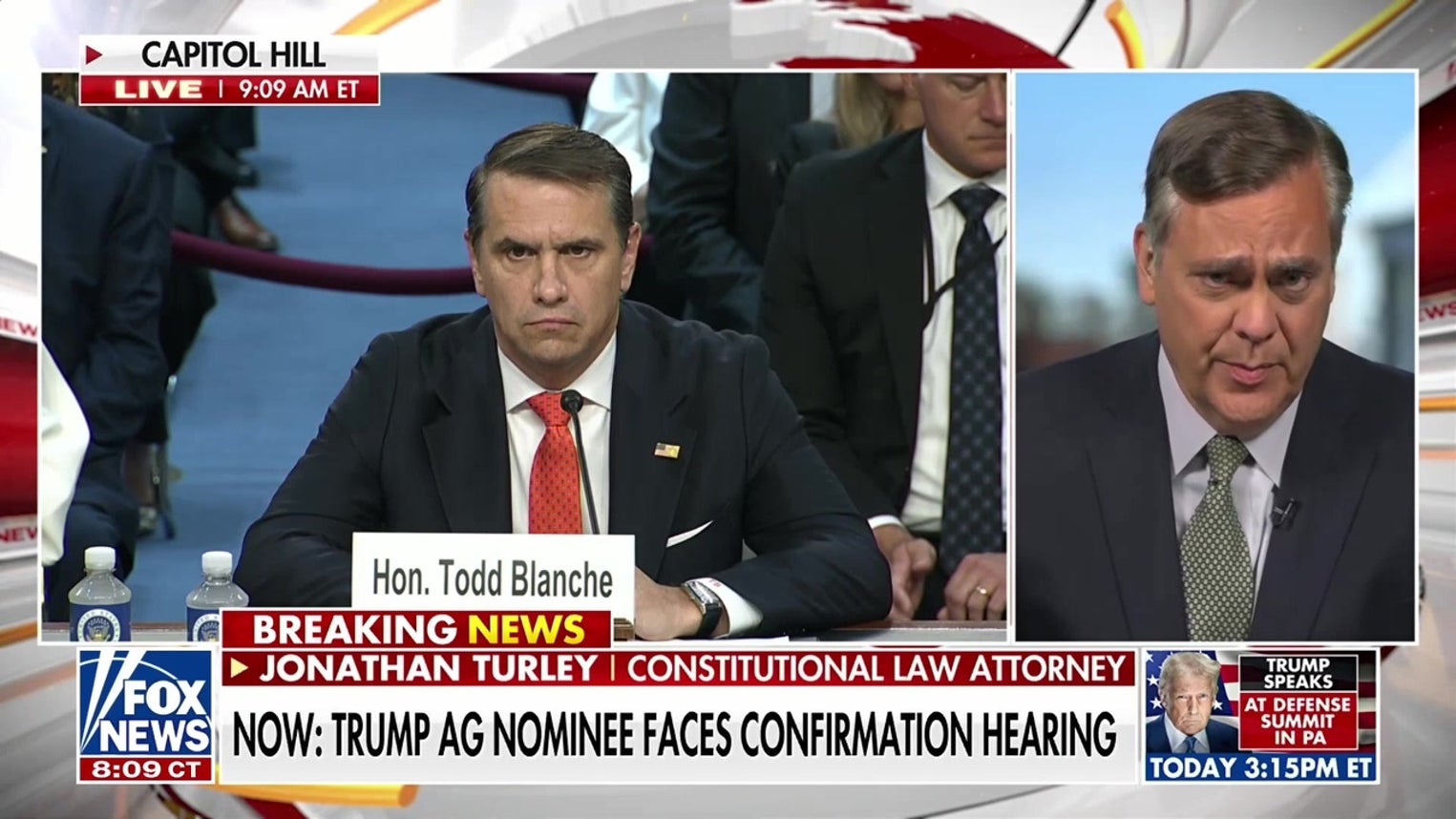 Jonathan Turley praises Trump's AG nominee Todd Blanche's 'impressive' resume