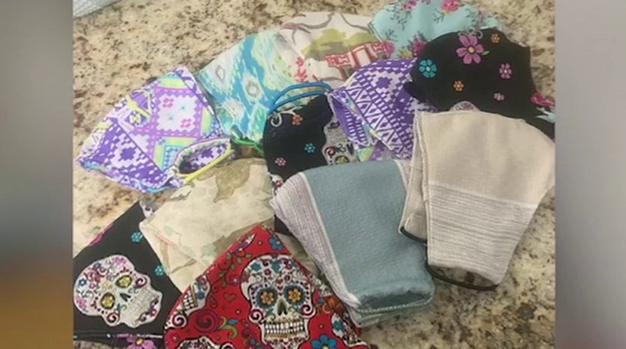 Bride-to-be spends wedding day sewing masks for community