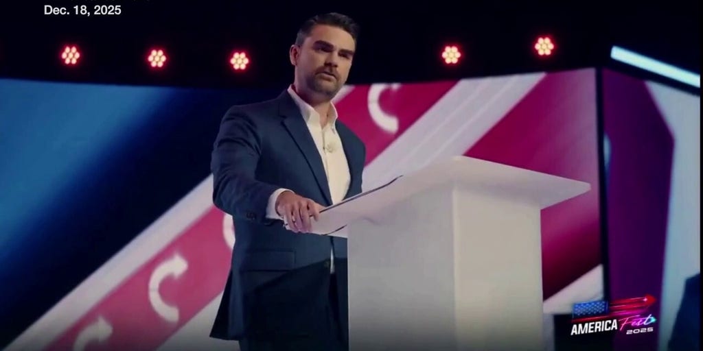 Ben Shapiro denounces Tucker Carlson at AmericaFest 2025