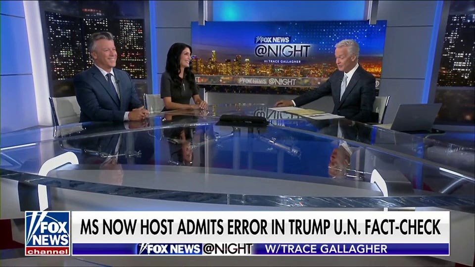 MS Now interrupts Trump UN speech for fact-check