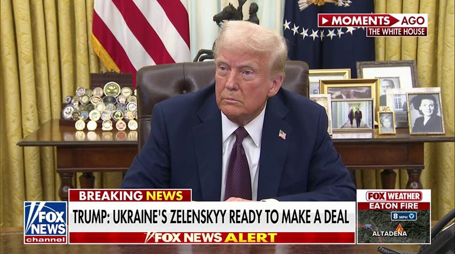 Trump says Ukraine President Zelenskyy is ‘ready to negotiate a deal’