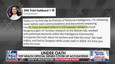 Tulsi Gabbard declassifies COVID-19 lab leak documents, accuses Fauci of cover-up