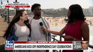 Americans kick off Independence Day celebrations in sunny Santa Monica - Fox News